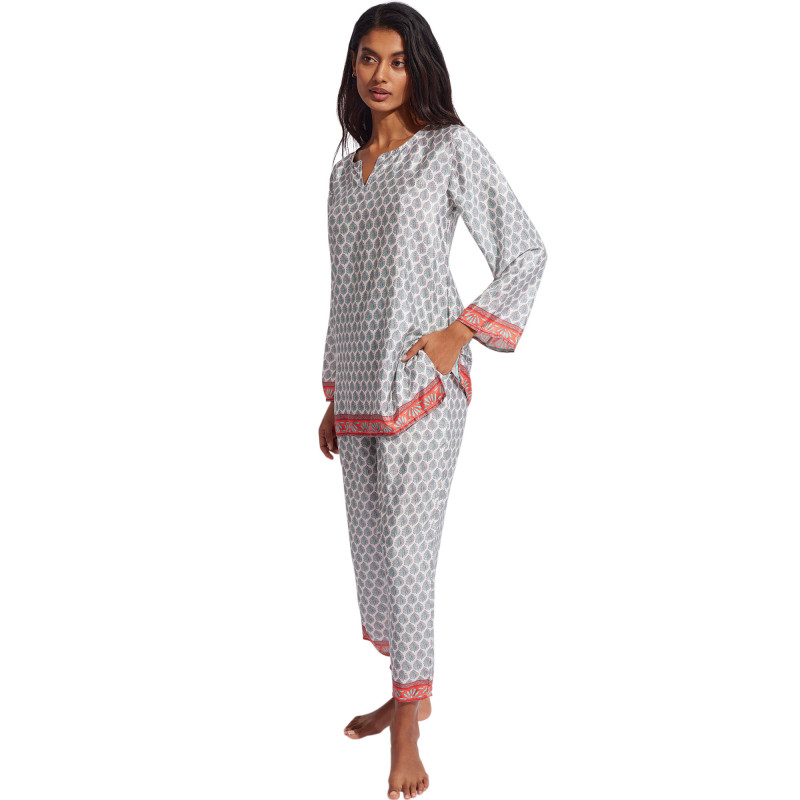 Pyjama tenue d'intérieur pantacourt tunique Homewear P81