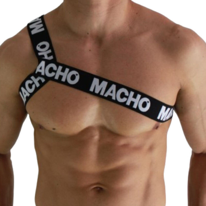 MACHO - HARNAIS ROMAIN BLANC S/M