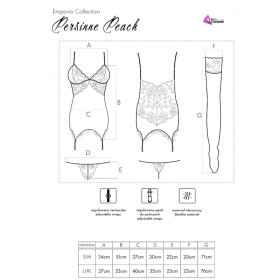 LIVCO CORSETTI FASHION - ENSEMBLE PERSINNE PÊCHE CORSET +