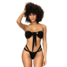 Maillot de bain 2 pièces noir, multipositionnable - MAL67069BLK