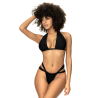 Maillot de bain 2 pièces noir, multipositionnable - MAL67069BLK