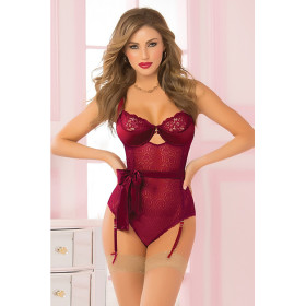 2PC TEDDY SET RED L