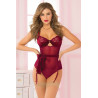 2PC TEDDY SET RED S