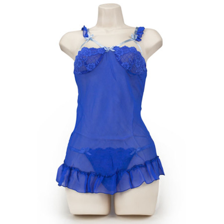 BABY DOLL HALF CUP COBALTO L