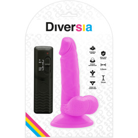 DIVERSIA - DILDO VIBRANT FLEXIBLE 17 CM - VIOLET