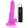 DIVERSIA - DILDO VIBRANT FLEXIBLE 18 CM - VIOLET