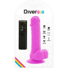 DIVERSIA - DILDO VIBRANT FLEXIBLE 20,5 CM - VIOLET