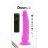 DIVERSIA - DILDO VIBRANT FLEXIBLE 21 CM - VIOLET