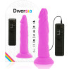 DIVERSIA - DILDO VIBRANT FLEXIBLE 23 CM - VIOLET