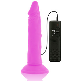 DIVERSIA - DILDO VIBRANT FLEXIBLE 23 CM - VIOLET