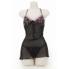 CHEMISE SET-DAISY LACE BLACK