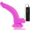 DIVERSIA - DILDO VIBRANT FLEXIBLE 21,5 CM - VIOLET