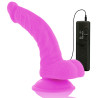 DIVERSIA - DILDO VIBRANT FLEXIBLE 21,5 CM - VIOLET