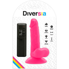 DIVERSIA - DILDO VIBRANT FLEXIBLE 17 CM - ROSE