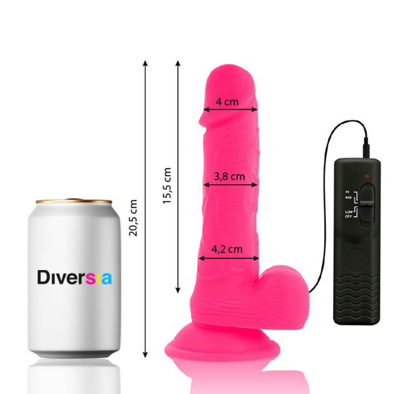 DIVERSIA - DILDO VIBRANT FLEXIBLE 20