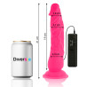 DIVERSIA - DILDO VIBRANT FLEXIBLE 21 CM - ROSE