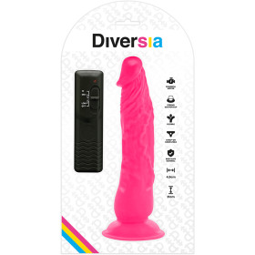 DIVERSIA - DILDO VIBRANT FLEXIBLE 21 CM - ROSE