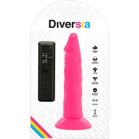 DIVERSIA - DILDO SOUPLE AVEC VIBRATION 23 CM - ROSE