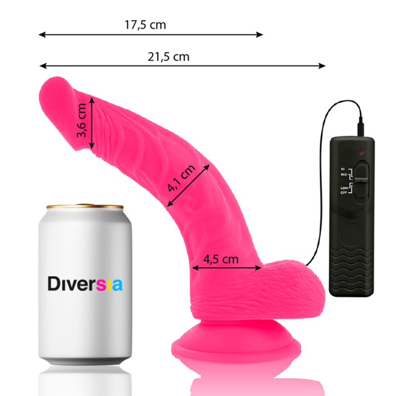 DIVERSIA - DILDO VIBRANT FLEXIBLE 21