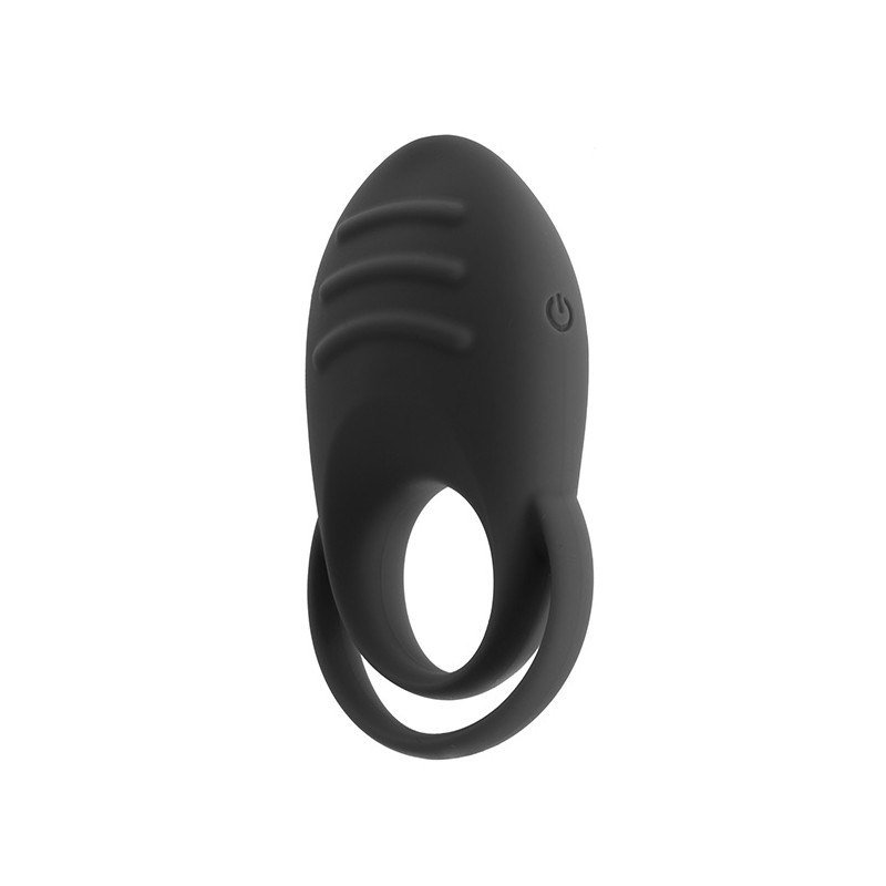 DUAL COCK RING - BLACK