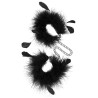 Feather Cuffs Black