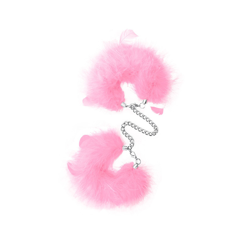 Feather Cuffs Pink