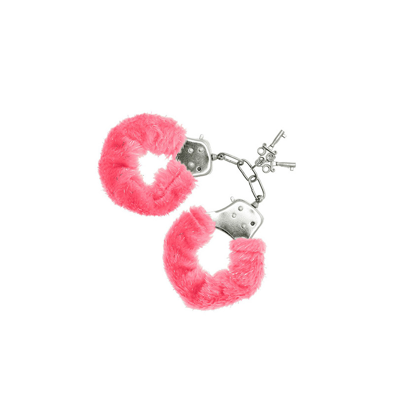 Furry Cuffs Pink