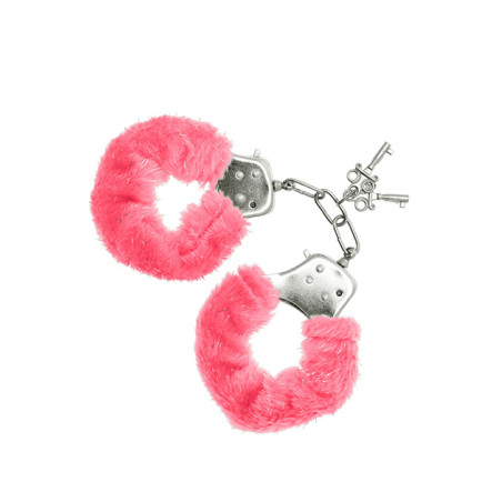 Furry Cuffs Pink