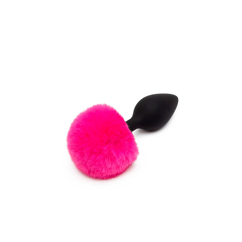 Happy Rabbit Non Vibrating Butt Plug Large Black/Pink