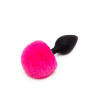 Happy Rabbit Non Vibrating Butt Plug Large Black/Pink