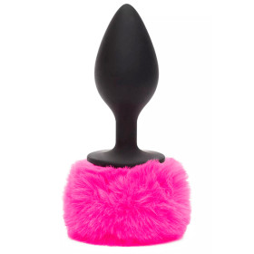 Happy Rabbit Non Vibrating Butt Plug Large Black/Pink