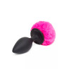 Happy Rabbit Non Vibrating Butt Plug Large Black/Pink