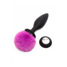 Happy Rabbit Rechargeable Vibrating Butt Plug Large Black/Purple