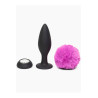 Happy Rabbit Rechargeable Vibrating Butt Plug Large Black/Purple