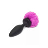 Happy Rabbit Rechargeable Vibrating Butt Plug Large Black/Purple