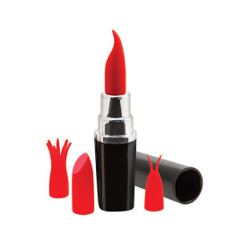 LIPSTICK VIBRATOR - BLACK/RED