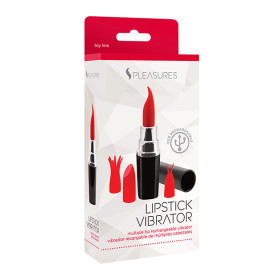 LIPSTICK VIBRATOR - BLACK/RED