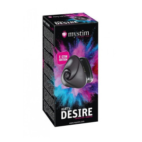 Mystim Heart.s Desire eStim layonvibrator, Black