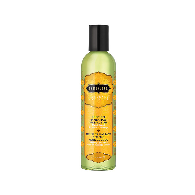 NATURALS MASSAGE OIL COCONUT PINEAPPLE 236ML