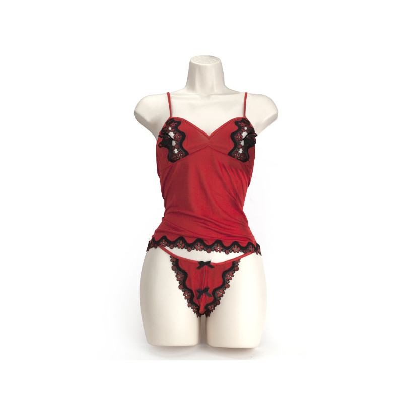 PEEK A BOO CAMI ROJO XL