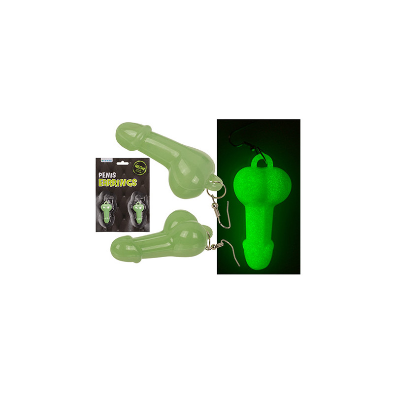 PENDIENTES PENE GLOW IN THE DARK