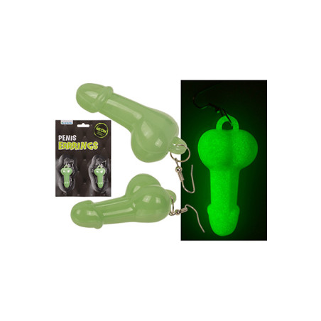 PENDIENTES PENE GLOW IN THE DARK