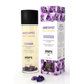 Relaxing Oil With Organic Ingredientes And Stones Amethyst Sweet Almond 100 ml.