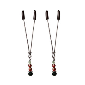 Ruby Black Nipple Clips