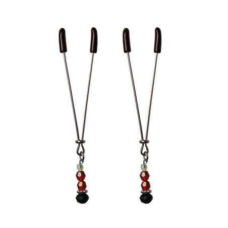 Ruby Black Nipple Clips