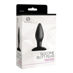 Silicone Butt Plug Medium Black