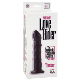 SILICONE LOVE RIDER THRUSTER - BLACK