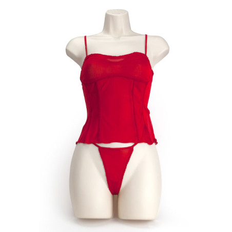 SILK SOFT CORSET ROJO L