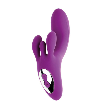 TriVibe G-Spot Vibrator with Clitoral & Labia Stimulation Purple