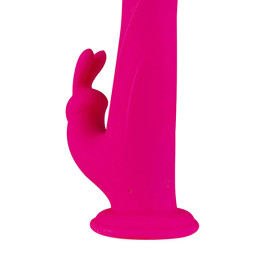 Whirl-Pulse Rotating Rabbit Vibrator & Remote Control Pink